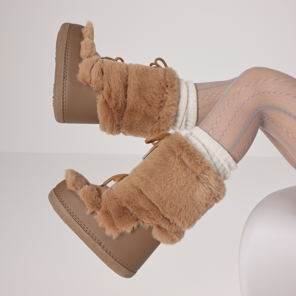 Furry Boots For Women Round To - Waterproof Winter Boot ulasan dan harga