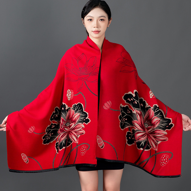 Women Winter Shawl Cashmere Sc - Cashmere Pashmina Wrap ulasan dan harga