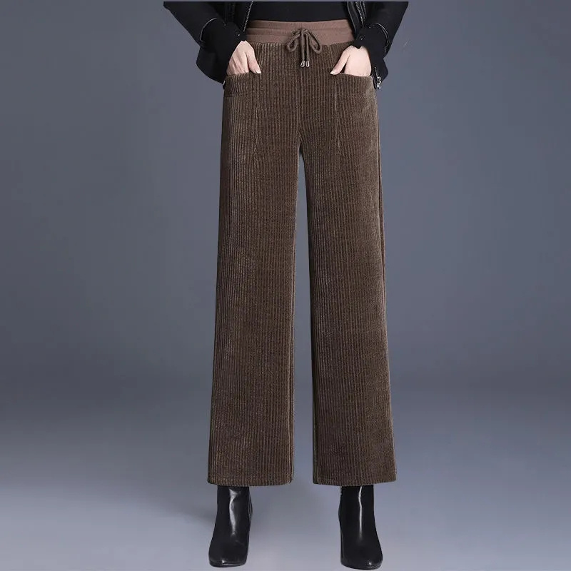 Autumn Winter Corduroy Wide Le - Corduroy Pant Warm ulasan dan harga