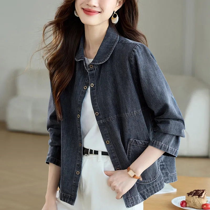Women's Denim Jacket Coat 2026 - Down Jacket Packable ulasan dan harga