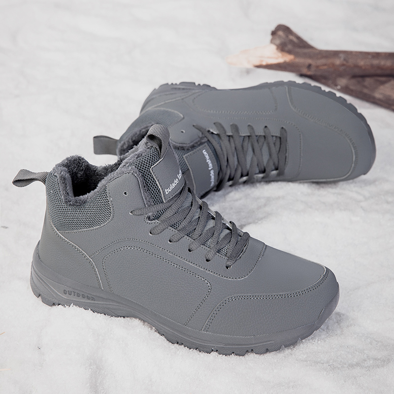 Winter Men's Boots Warm Plush  - Waterproof Winter Boot ulasan dan harga