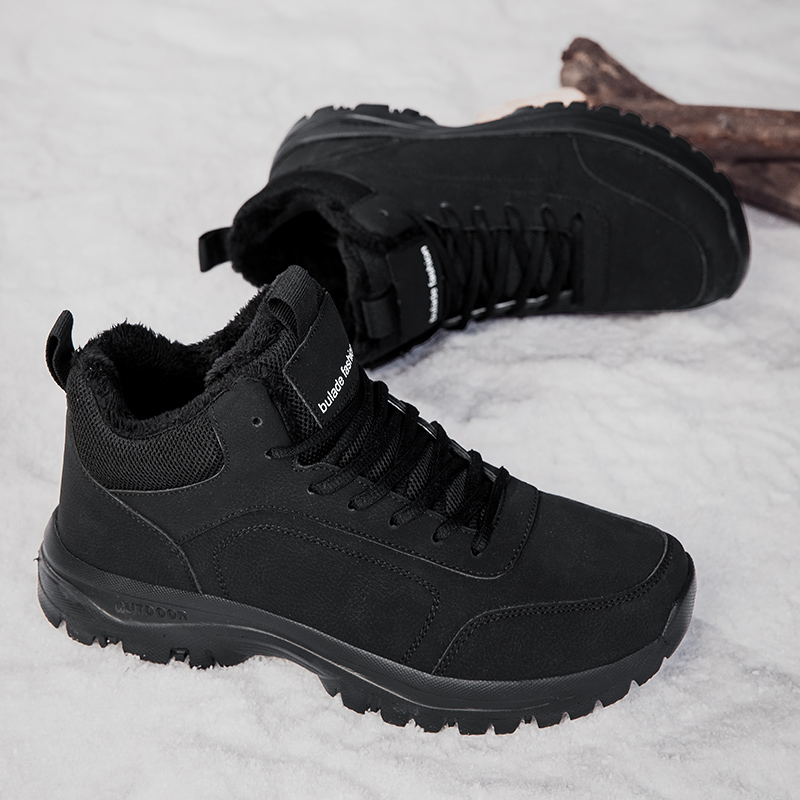 Winter Men's Boots Warm Plush  - Waterproof Winter Boot ulasan dan harga