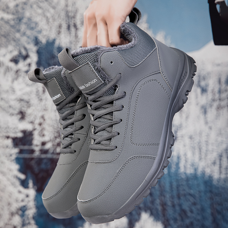Winter Men's Boots Warm Plush  - Waterproof Winter Boot ulasan dan harga