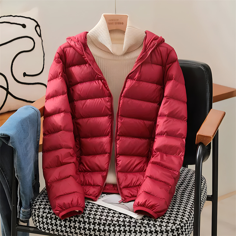Plus Size Women Hooded Korean  - Down Jacket Packable ulasan dan harga